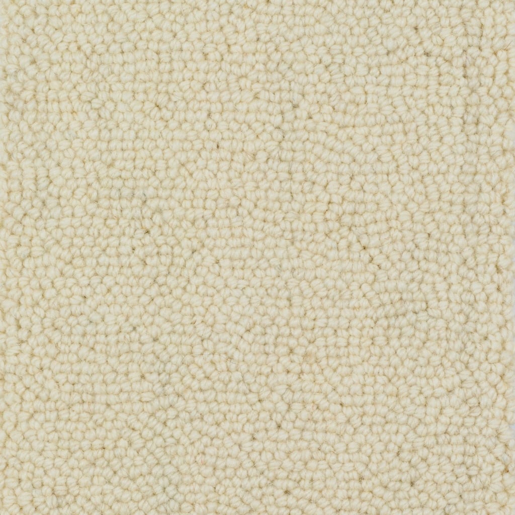 Shetland Weave: White Ness, Handwoven 100% Wool Carpet - Riviera Home UK