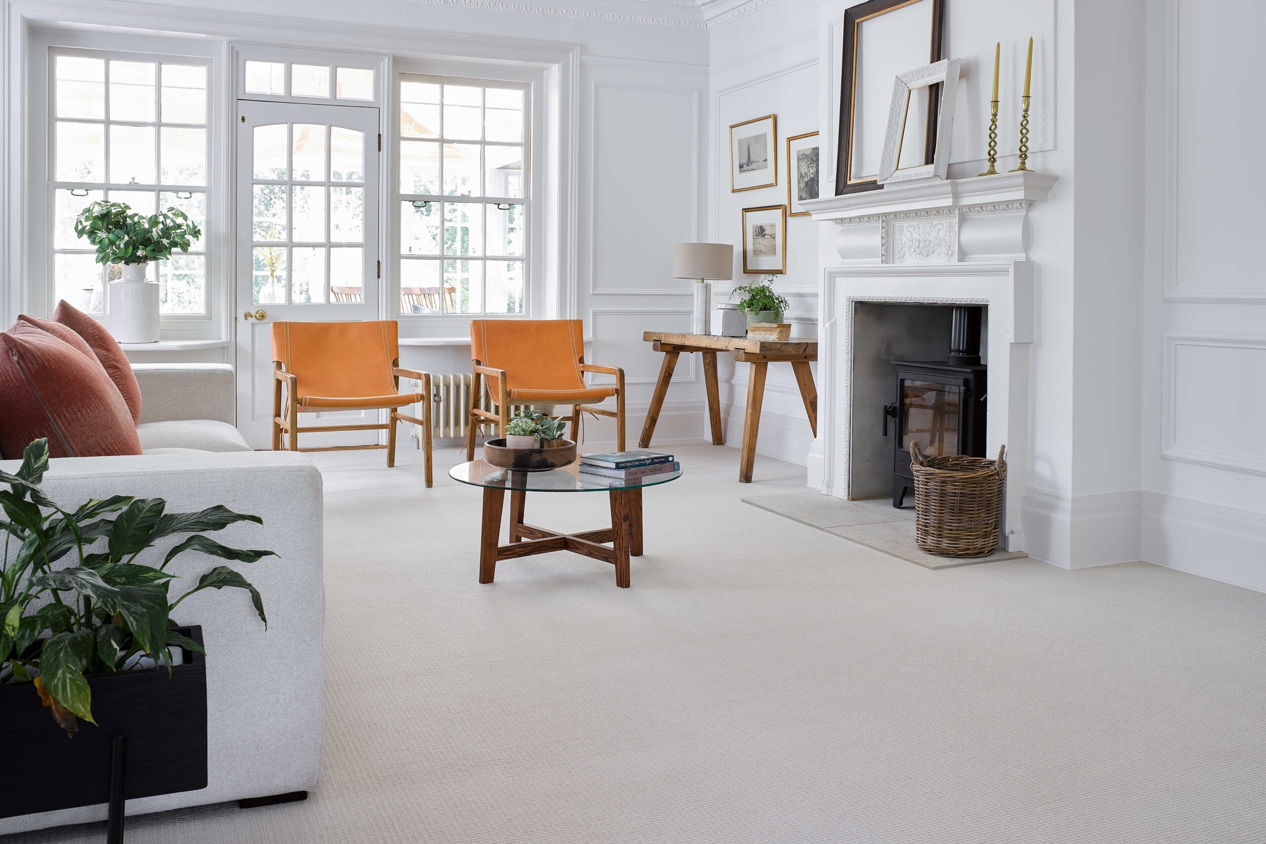 Living Room showing wool carpet - the natural choice for allergy sufferers