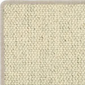 Warm White Whipped EdgeDelamere: Warm White Whipped Edge - 100% Undyed Wool Carpet
