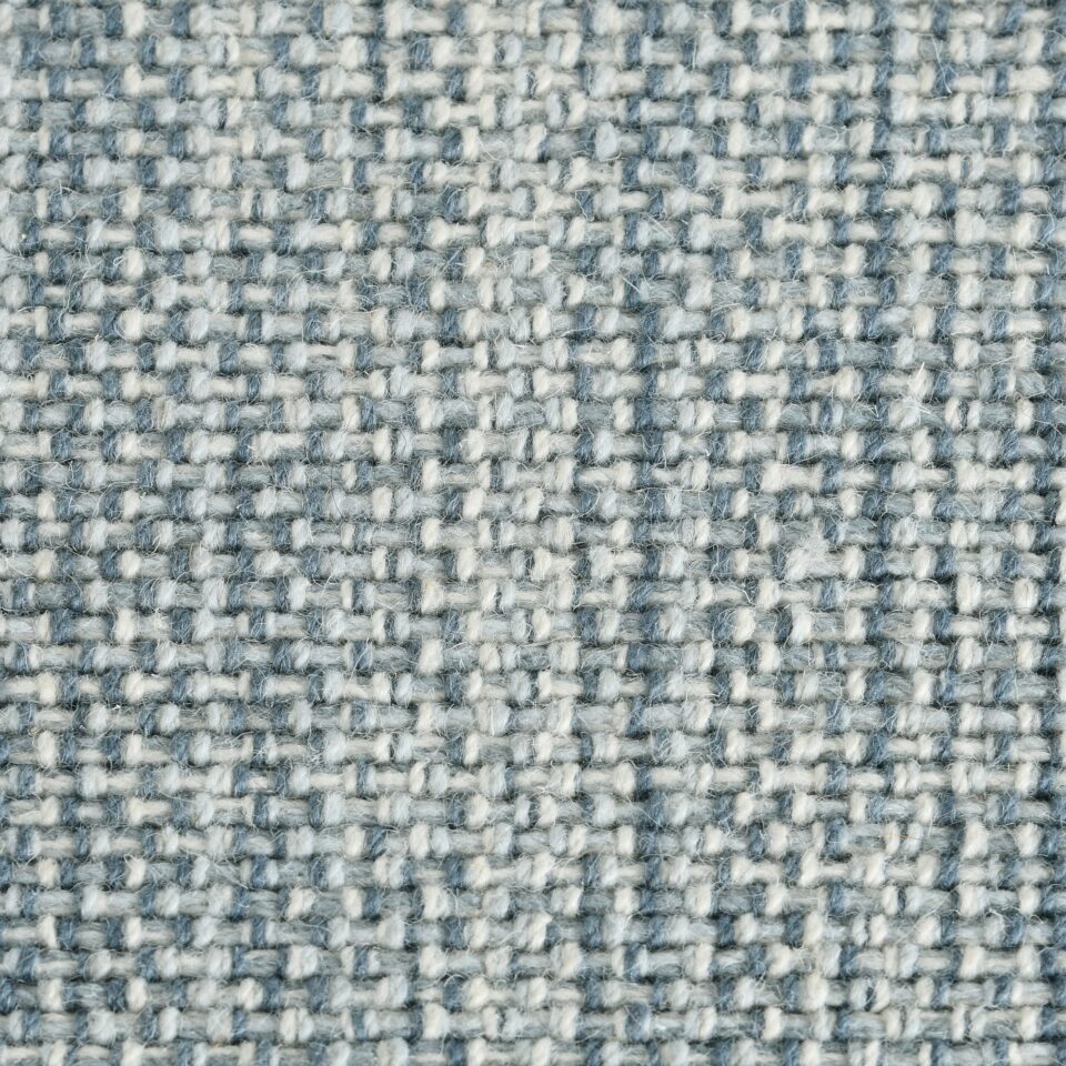 Riviera Home's Capri flatweave carpet in colour, Aegean Blue