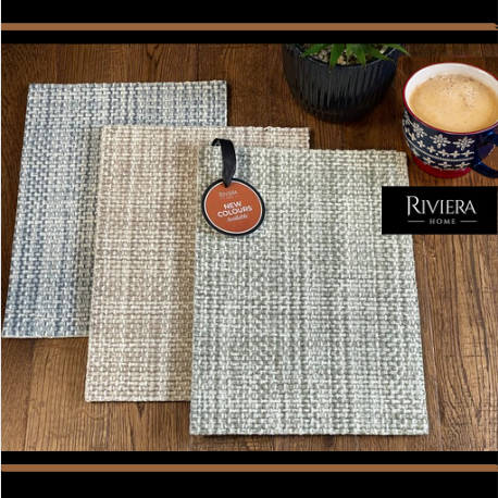 Capri new colours board Vintage sage, Tiramisu, Agean Blue